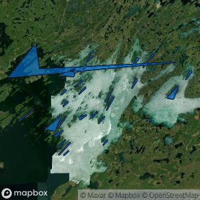 Boundary on map.