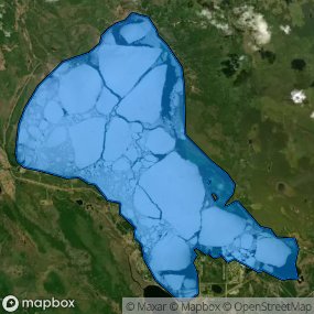 Boundary on map.